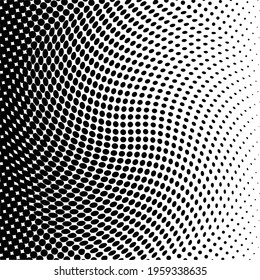 Black polka dot halftone background. Vector illustration.