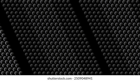  Fondo metálico de lunares negros. Ilustración para el diseño de la parrilla del altavoz negro