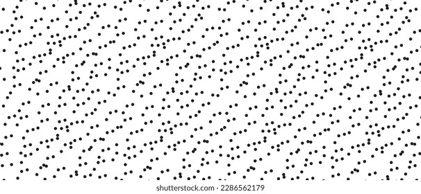 Black polka dot pattern on white background. Straight dot pattern for backdrop and wallpaper template. Simple classic polka dot lines with repeat stripes texture. Polka background, vector illustration