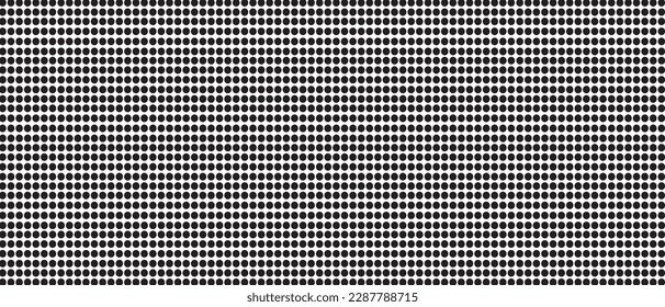 Black polka dot pattern on white background. Straight dot pattern for backdrop and wallpaper template. Simple classic polka dot lines with repeat stripes texture. Polka background, vector illustration