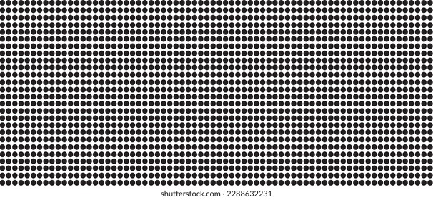 Black polka dot pattern on white background. Straight dot pattern for backdrop and wallpaper template. Simple classic polka dot lines with repeat stripes texture. Polka background, vector illustration