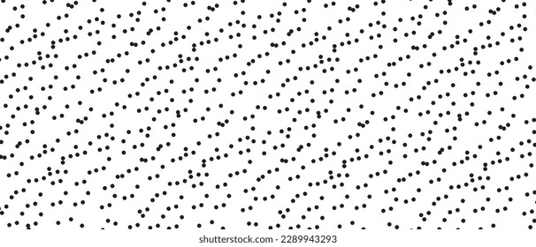 Black polka dot pattern on white background. Straight dot pattern for backdrop and wallpaper template. Simple classic polka dot lines with repeat stripes texture. Polka background, vector illustration