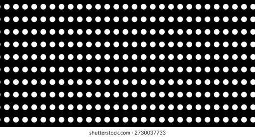 Schwarzes Polka Punkt nahtloses Muster. Polka Punkt Textur Hintergrund. Schwarzes gepunktetes Muster. Weißes, nahtloses Muster mit schwarzen Tupfen.