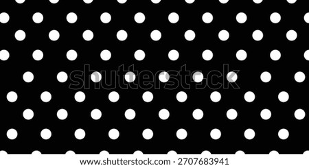 Black Polka dot seamless pattern. Polka dot Texture background. Black Dotted pattern. White seamless pattern with black polka dots.