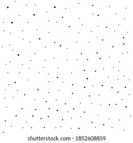 Black polka dot  shapes seamless pattern set. Design for paper, cover, fabric, interior decor and other users. Vector  illustration.