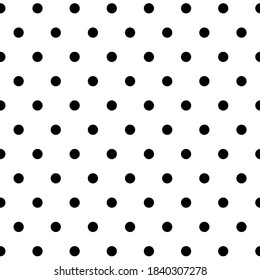 Punto de polka negro con fondo blanco, perfecto para envolver papel, papel pintado, textil, patrón de tela para tela, sofá y bolsas