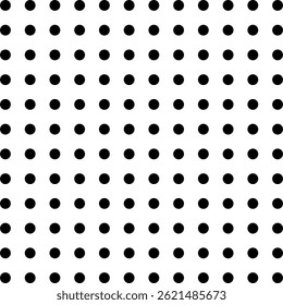 Preto polka pontos padrão no fundo branco