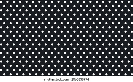 black polka dots seamless pattern retro stylish background