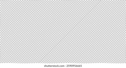 Black polka dots seamless pattern on white background. Halftone minimalist abstract