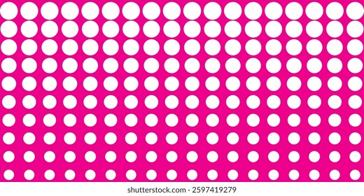 Black polka dots seamless pattern on white background. Halftone minimalist abstract wall in diagonal lines. EPS 10.