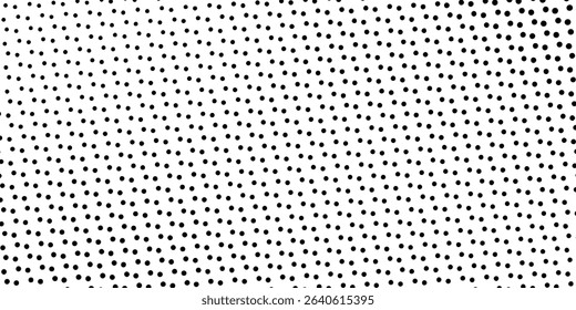 Black polka dots  seamless pattern on white background  minimalist abstract wall  arranged in diagonal lines.