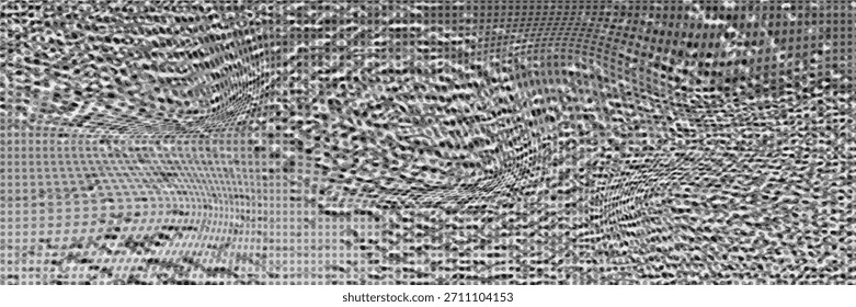Schwarze Polka-Punkte nahtloses Muster auf weißem Hintergrund. Halftone minimalistische abstrakte Wand in diagonalen Linien.