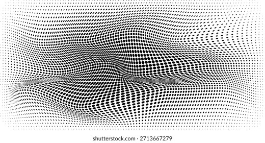 Patrón sin fisuras de lunares negros sobre fondo blanco. Abstracto minimalista de semitono
