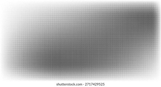 Schwarze Polka-Punkte nahtloses Muster auf weißem Hintergrund. Halftone minimalistische abstrakte Wand in diagonalen Linien. modernes Design