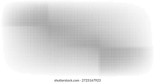 Schwarze Polka-Punkte nahtloses Muster auf weißem Hintergrund. Halftone minimalistische abstrakte Wand in diagonalen Linien.