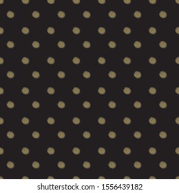 Black polkadots seamless pattern print background