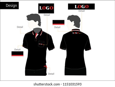 Black Polo vector