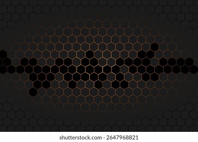 Black polygon abstract background (hive)