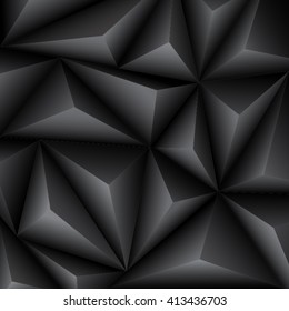 Black Polygon Background