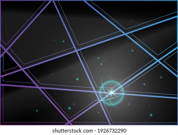Polígono negro sobre el fondo azul claro con la poca luz, diseño moderno, negocios y tecnología, fondo de pantalla, presentación