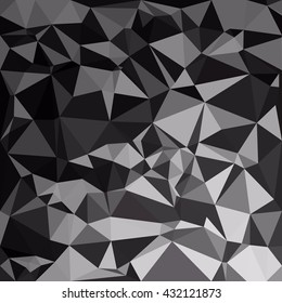 Black Polygonal Background, Creative Polygon Design Templates