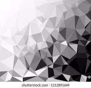 Black Polygonal Mosaic Background, Creative Design Templates