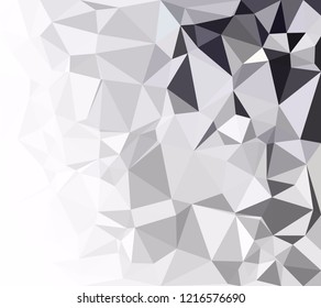 Black Polygonal Mosaic Background, Creative Design Templates