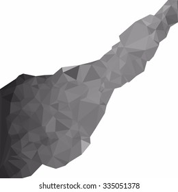 Black Polygonal Mosaic Background, Creative Design Templates