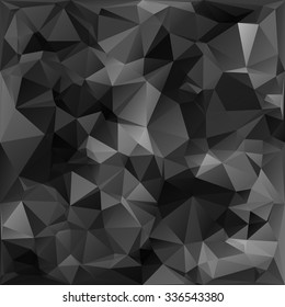 Black Polygonal Mosaic Background, Creative Design Templates