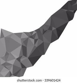 Black Polygonal Mosaic Background, Creative Design Templates