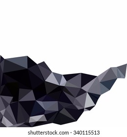 Black Polygonal Mosaic Background, Creative Design Templates