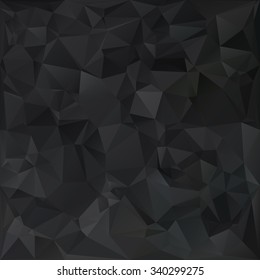 Black Polygonal Mosaic Background, Creative Design Templates