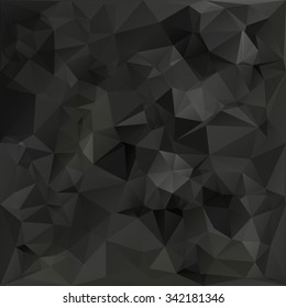 Black Polygonal Mosaic Background, Creative Design Templates