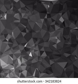 Black Polygonal Mosaic Background, Creative Design Templates