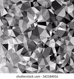 Black Polygonal Mosaic Background, Creative Design Templates