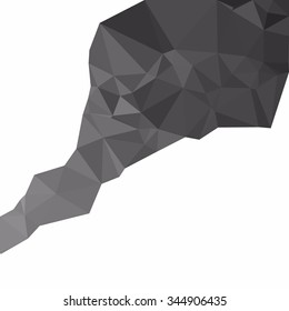 Black Polygonal Mosaic Background, Creative Design Templates