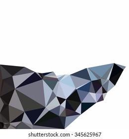 Black Polygonal Mosaic Background, Creative Design Templates