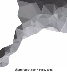 Black Polygonal Mosaic Background, Creative Design Templates