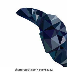 Black Polygonal Mosaic Background, Creative Design Templates