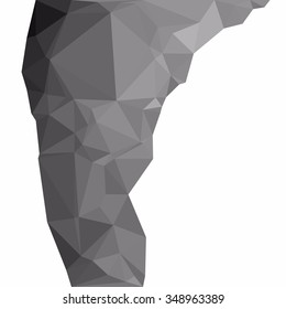 Black Polygonal Mosaic Background, Creative Design Templates