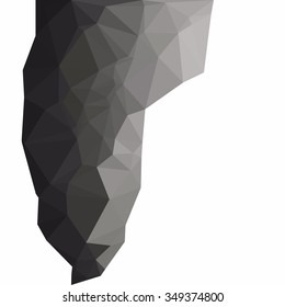 Black Polygonal Mosaic Background, Creative Design Templates