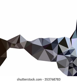 Black Polygonal Mosaic Background, Creative Design Templates