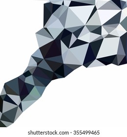 Black Polygonal Mosaic Background, Creative Design Templates
