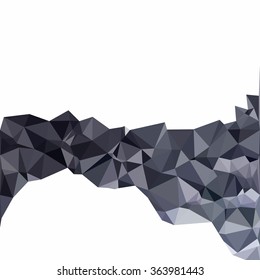 Black Polygonal Mosaic Background, Creative Design Templates