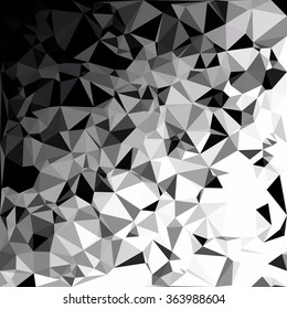 Black Polygonal Mosaic Background, Creative Design Templates