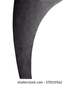 Black Polygonal Mosaic Background, Creative Design Templates
