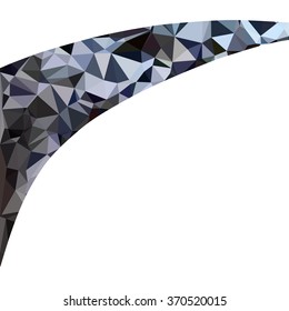 Black Polygonal Mosaic Background, Creative Design Templates