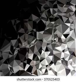 Black Polygonal Mosaic Background, Creative Design Templates