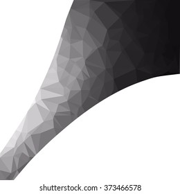Black Polygonal Mosaic Background, Creative Design Templates