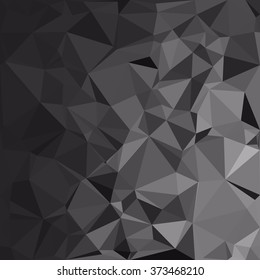 Black Polygonal Mosaic Background, Creative Design Templates